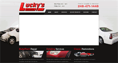 Desktop Screenshot of luckyscollisionmi.com